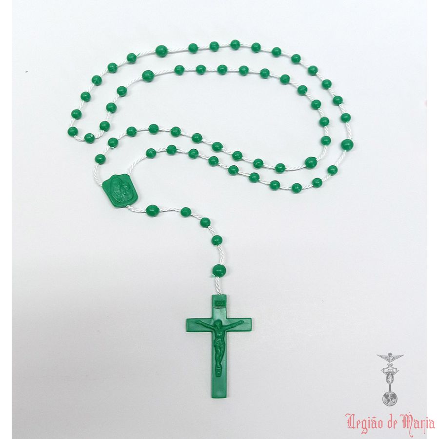 Terço Comum Verde -  Plástico