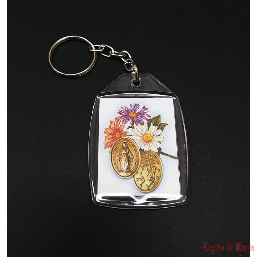 Chaveiro Acrílico Medalha Milagrosa